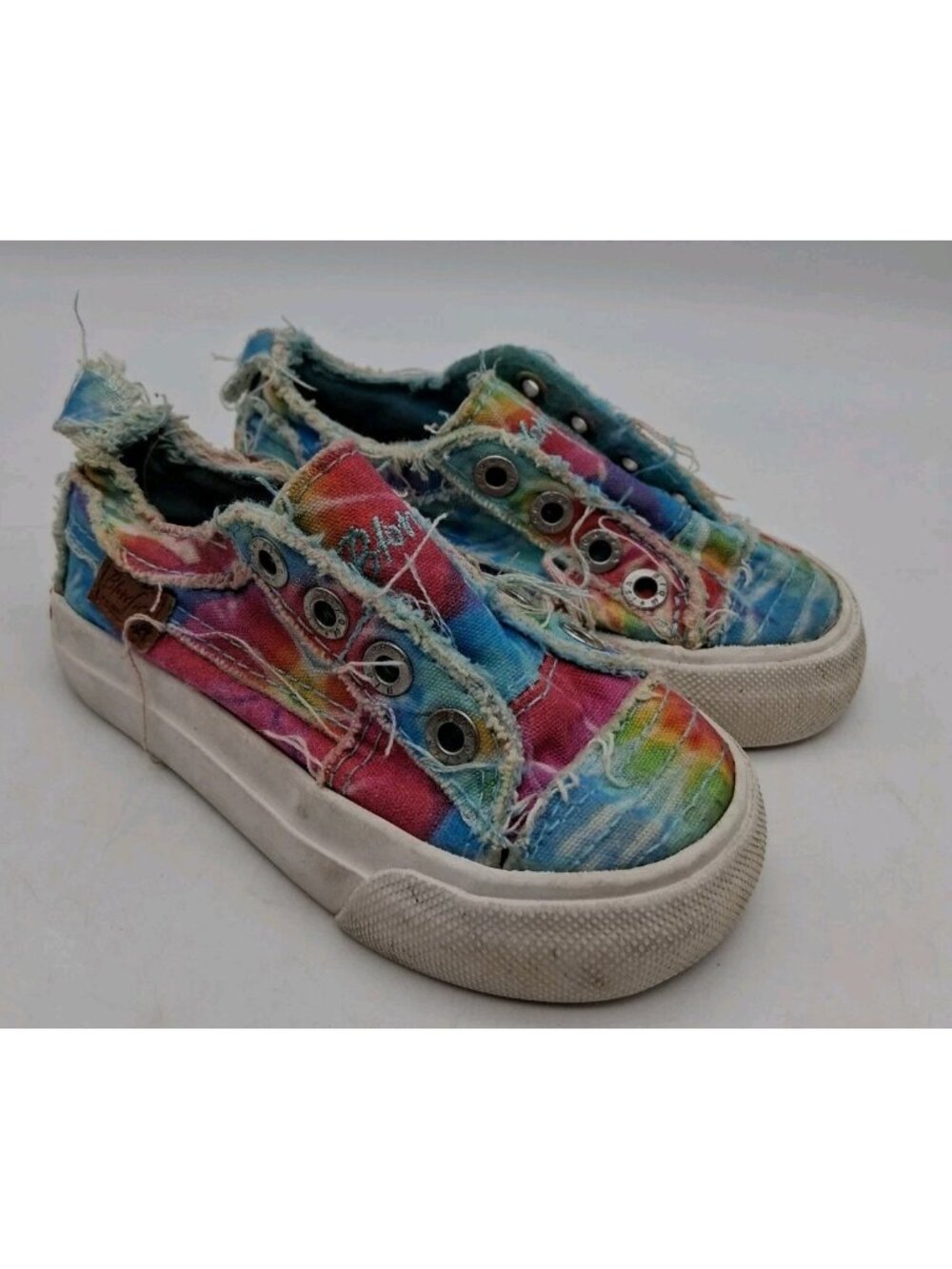 Blowfish Malibu Kids Tye Dye Shoes Slip-On Canvas Laceless Size 7 Toddler